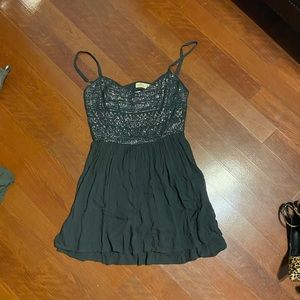 Hollister charcoal gray/black sequin dress size m